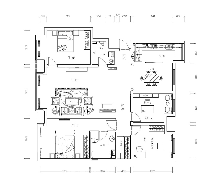 城建北尚B區(qū)-160平 -新古典風(fēng)格- 平面布置圖.jpg